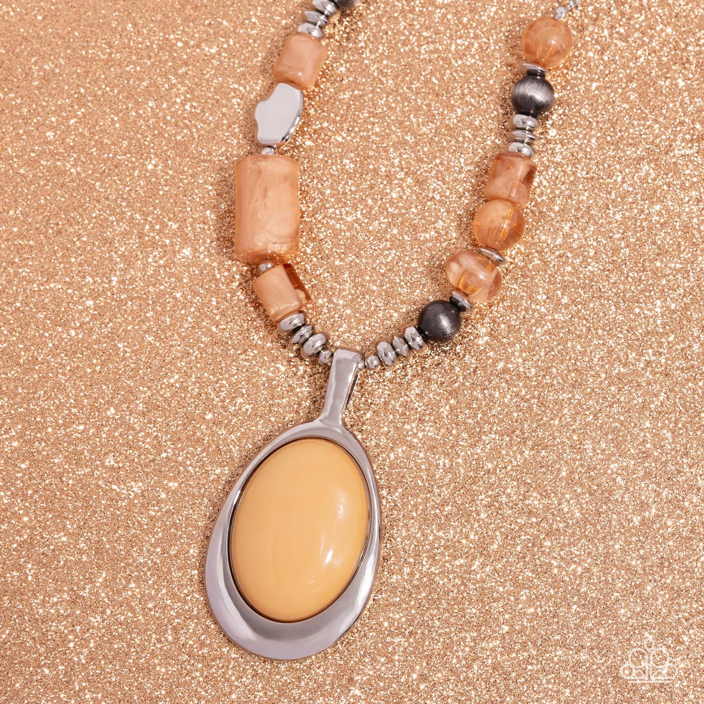A Finishing Touch Captivating Composition - Brown Necklace