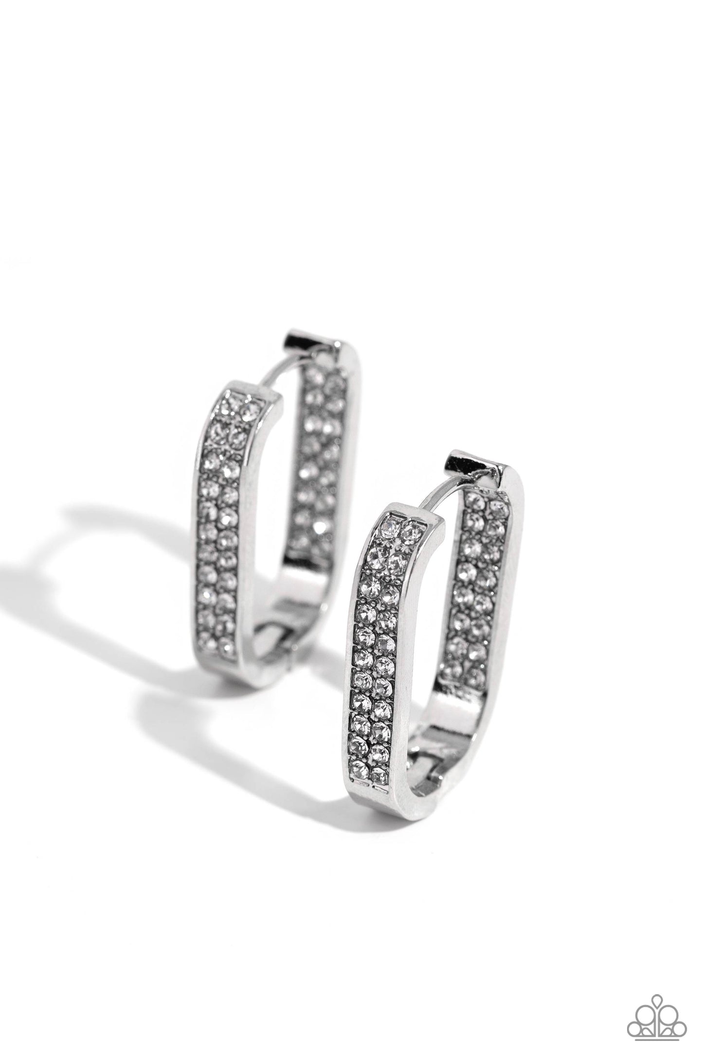 A Finishing Touch Sinuous Silhouettes - White Earrings