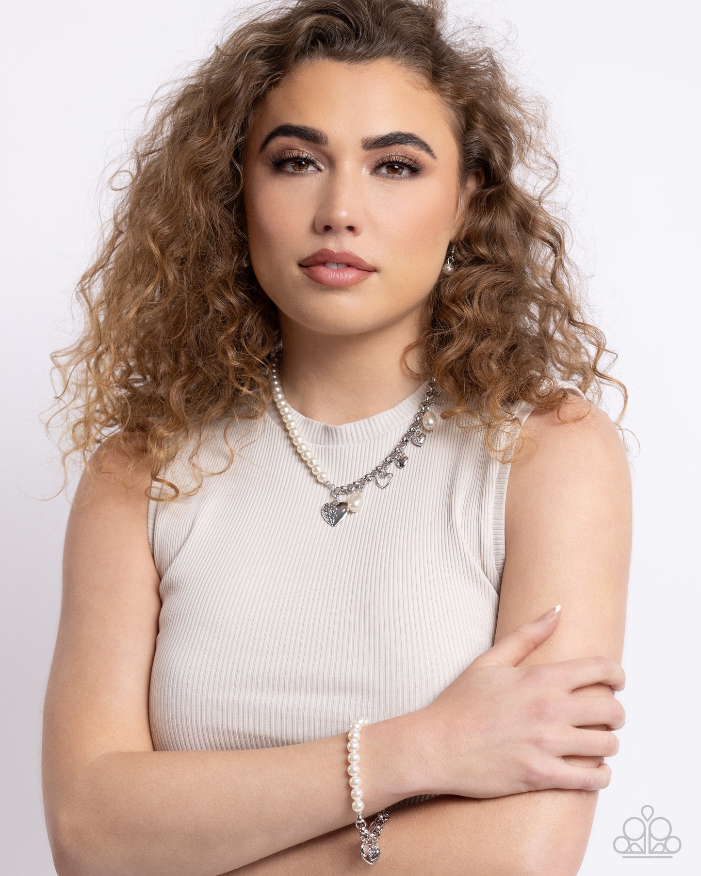 A Finishing Touch Charming Candidate - White Bracelet