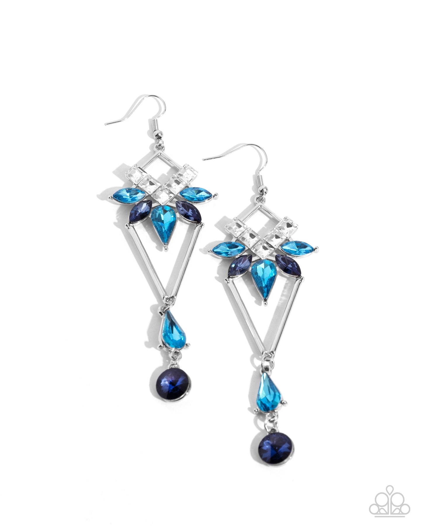 A Finishing Touch Shoulder-Dusting Shimmer - Blue Earring