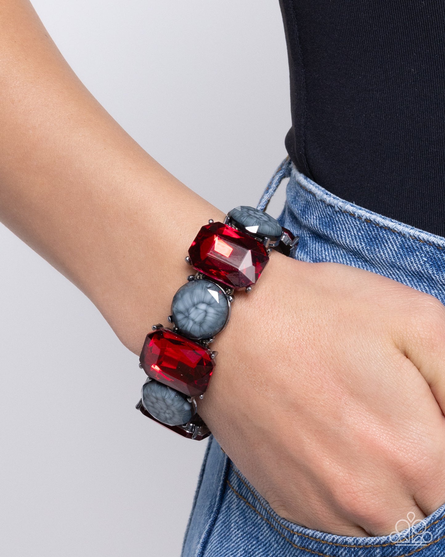 A Finishing Touch Cloudy Conversation - Red Bracelet
