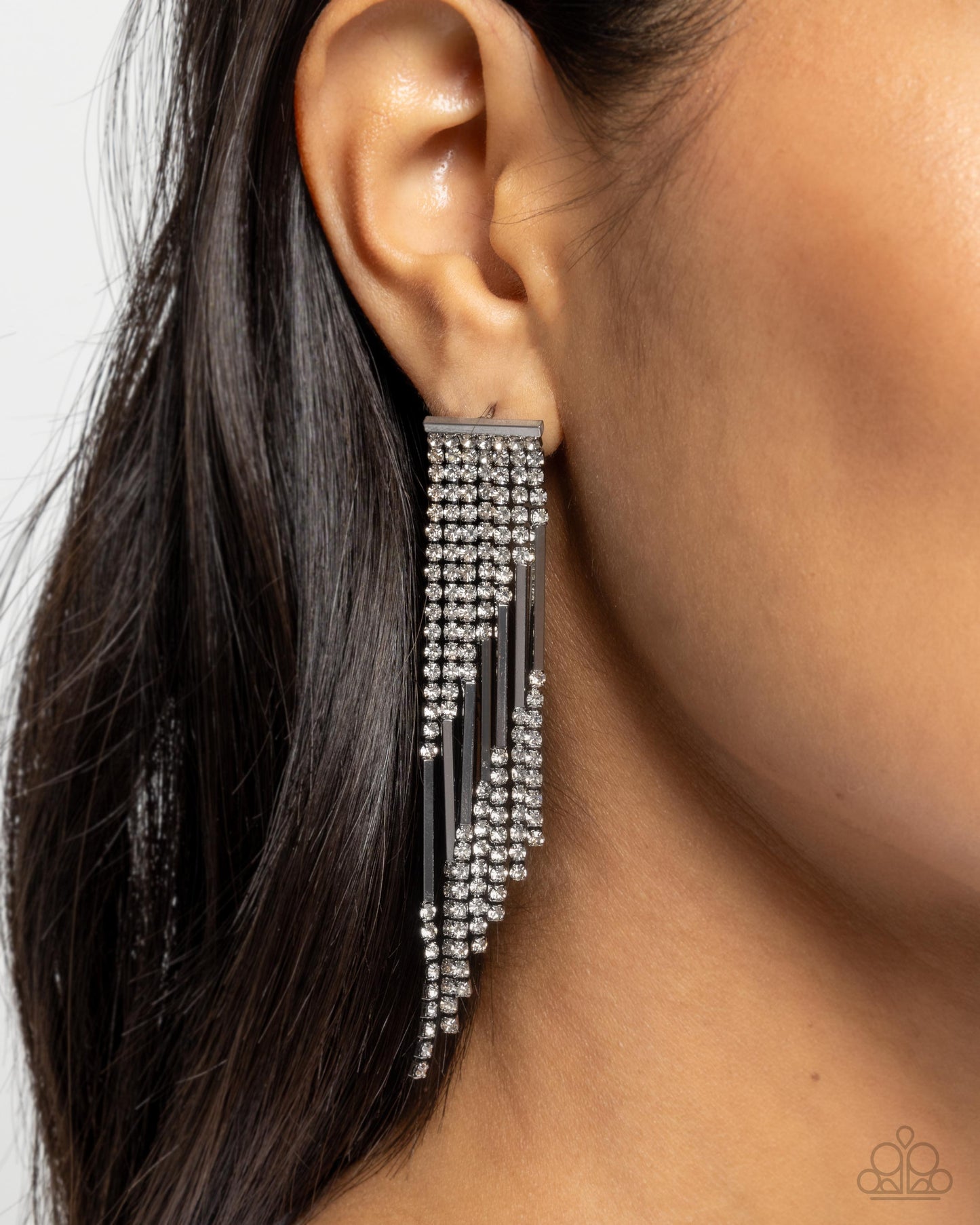 A Finishing Touch Careless Cascade - Black Earrings