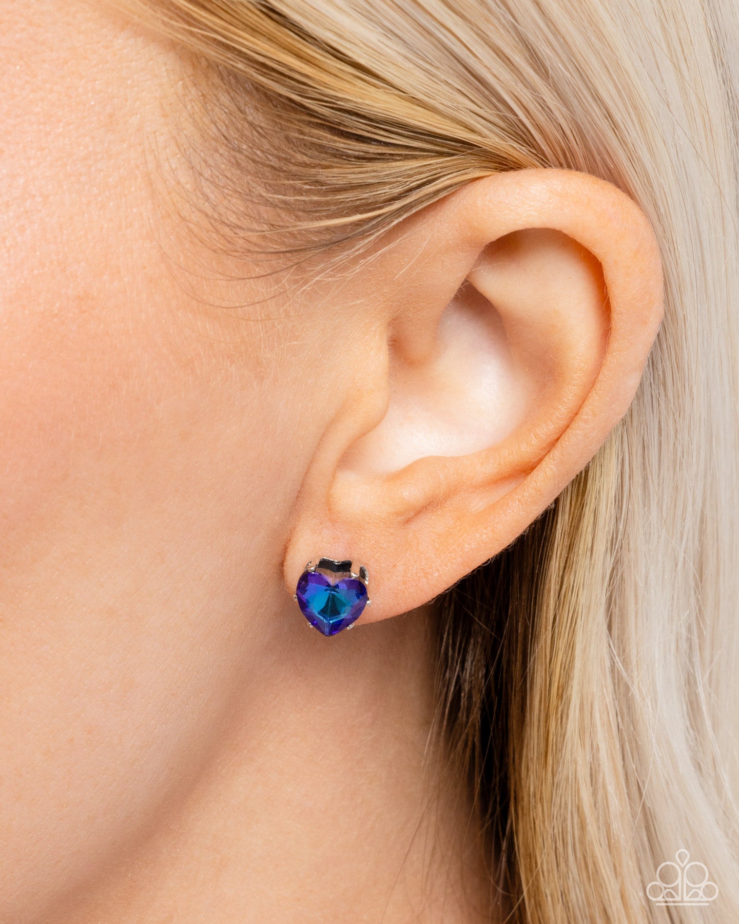 A Finishing Touch Sweetheart Stunner - Blue Earrings