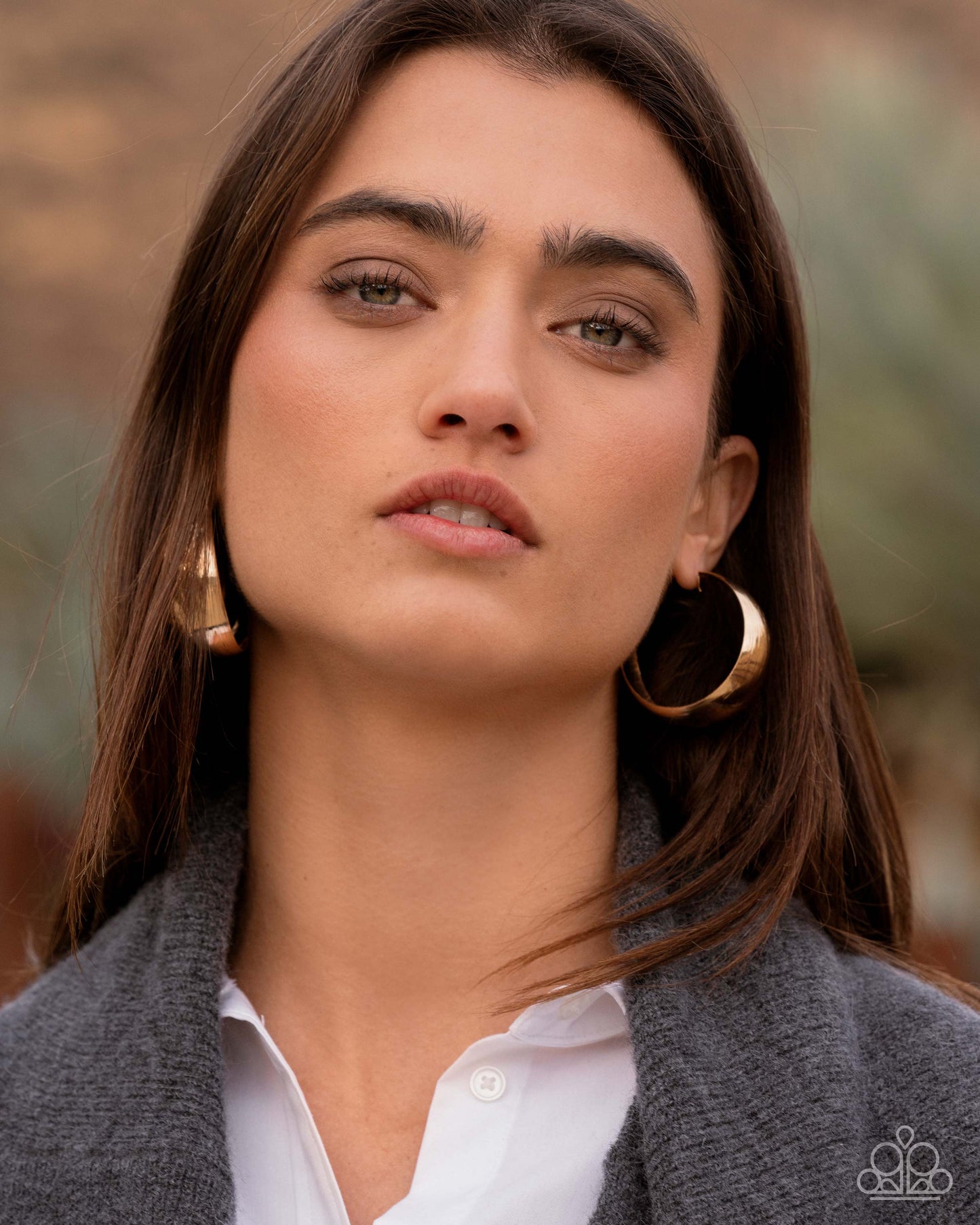 A Finishing Touch Subtle Sheen - Gold Earrings