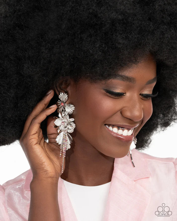 A Finishing Touch Classical Cadenza - Multi Floral Earrings