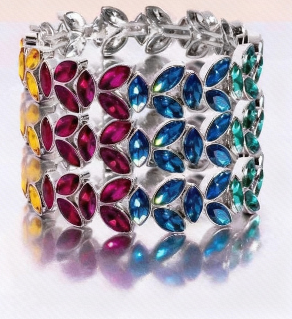 A Finishing Touch Gilded Gardens - Multicolor Bracelet - Pink Diamond Life of The Party Exclusive