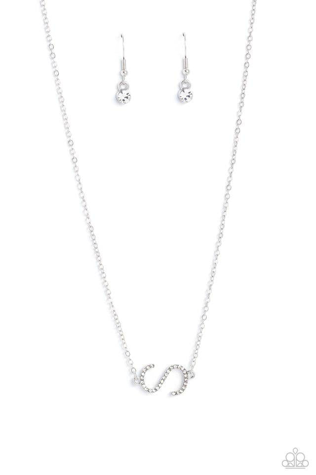 A Finishing Touch INITIALLY Yours - S - White Necklace