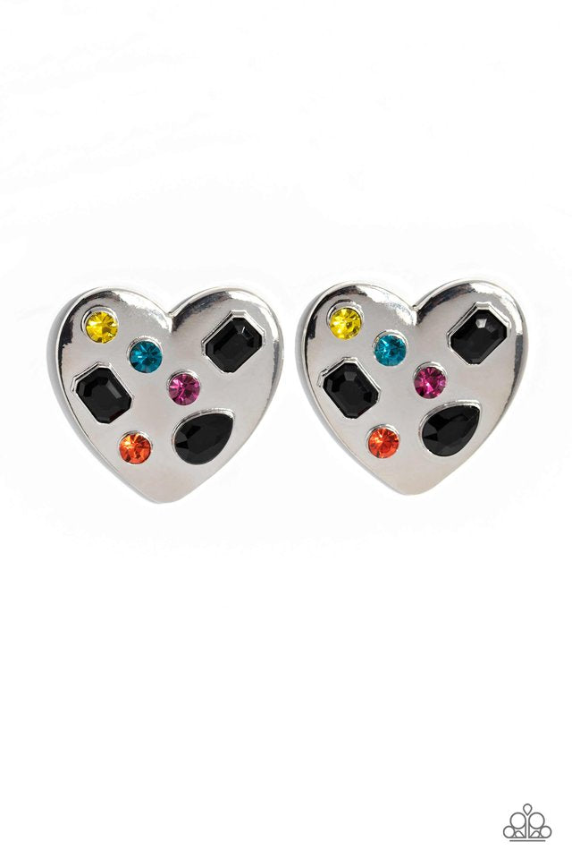 A Finishing Touch Relationship Ready - Black Heart Earrings