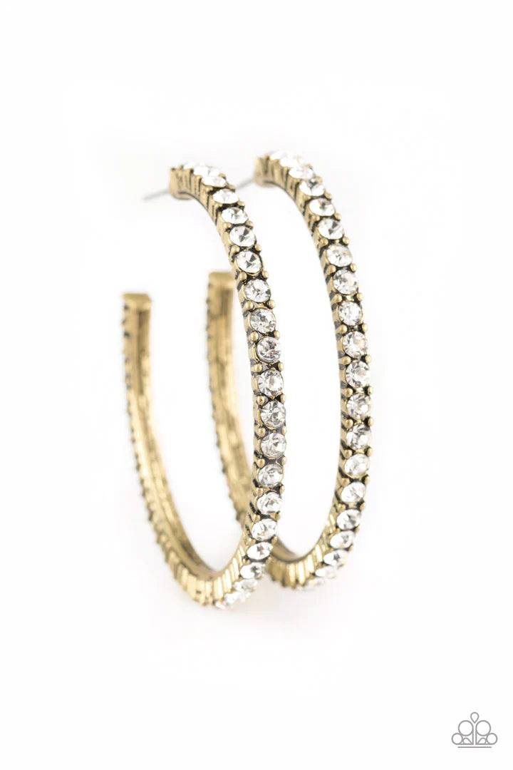 A Finishing Touch Must Be The Money - Brass Earring