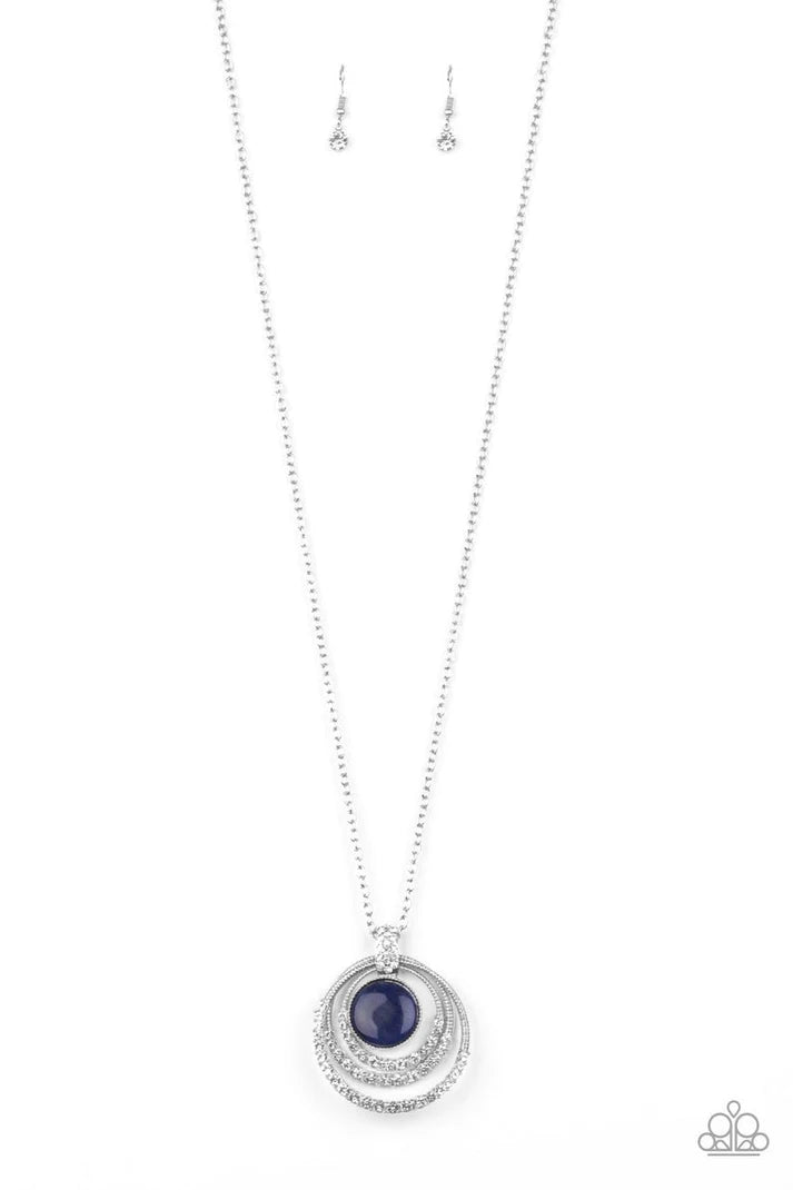 Paparazzi A Diamond A Day - Blue Necklace Paparazzi Jewelry Images