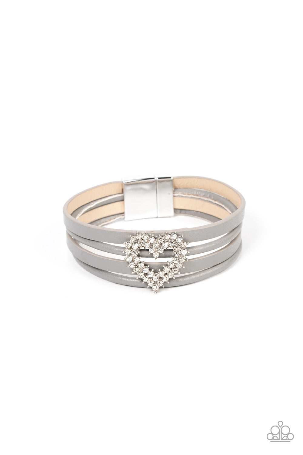Paparazzi Wildly in Love - Silver Bracelet