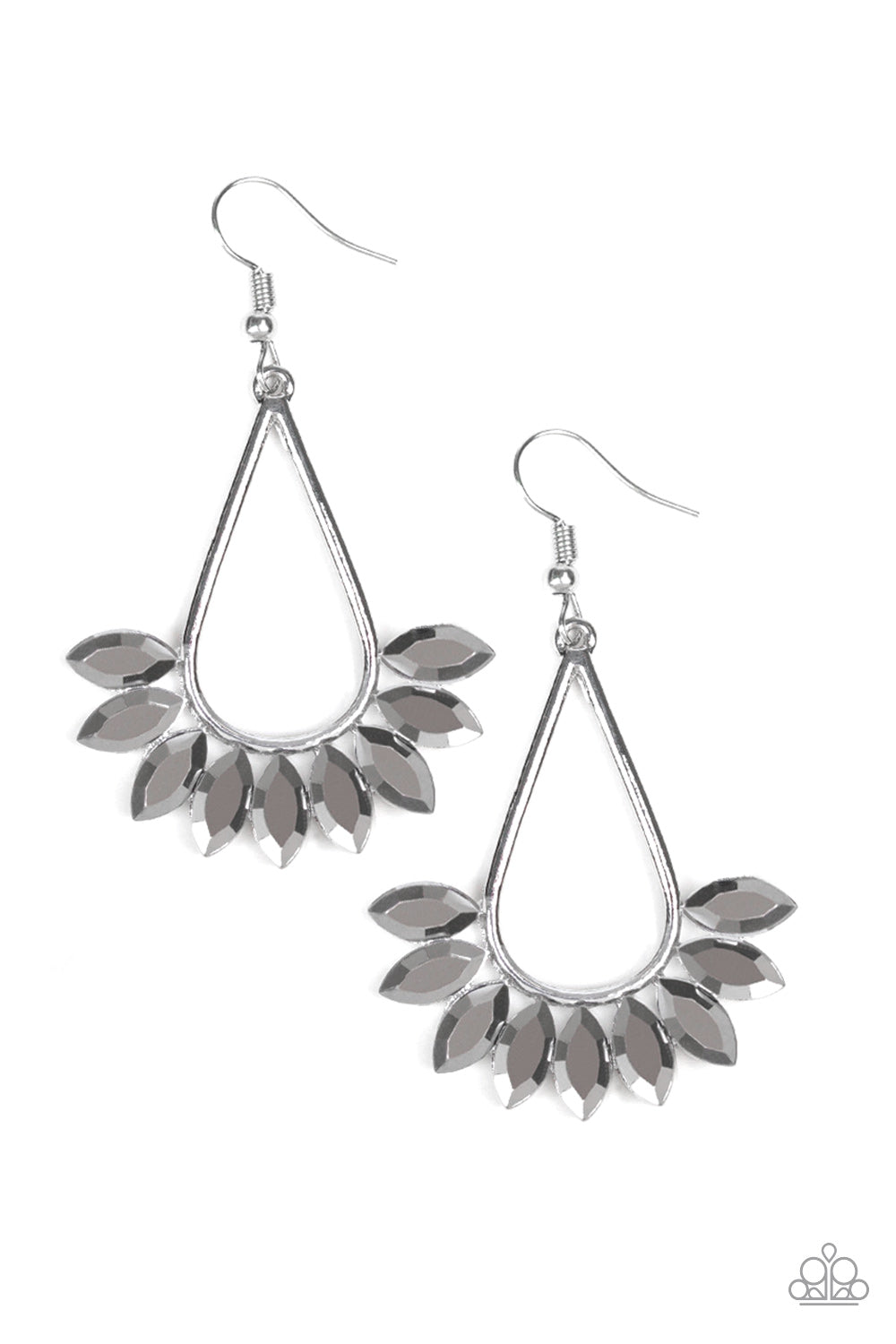 Paparazzi Be On Guard - Silver Earrings - A Finishing Touch