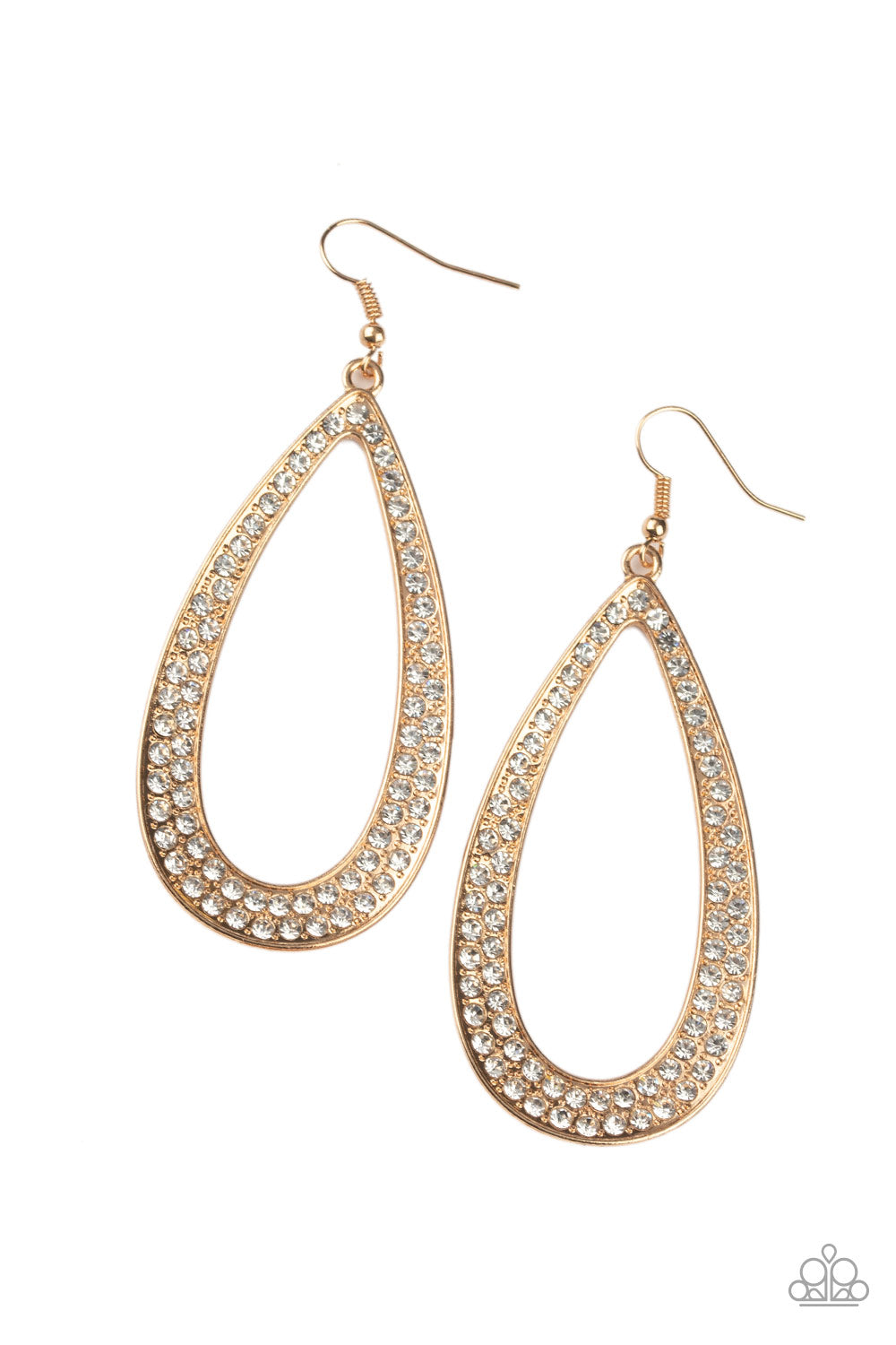 Paparazzi Diamond Distraction - Gold - A Finishing Touch