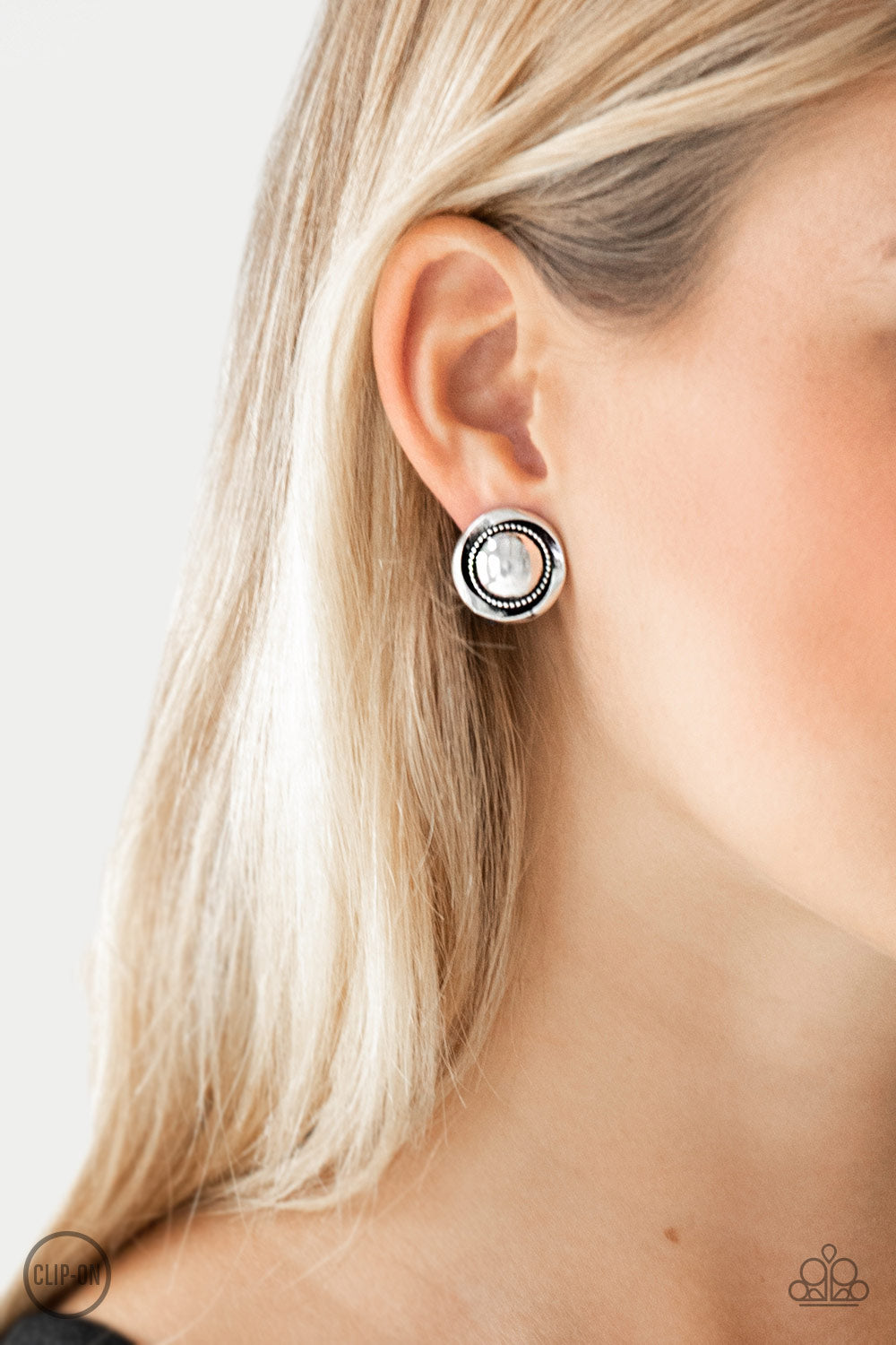 Paparazzi Out Of This Galaxy - Silver Clip-On - A Finishing Touch