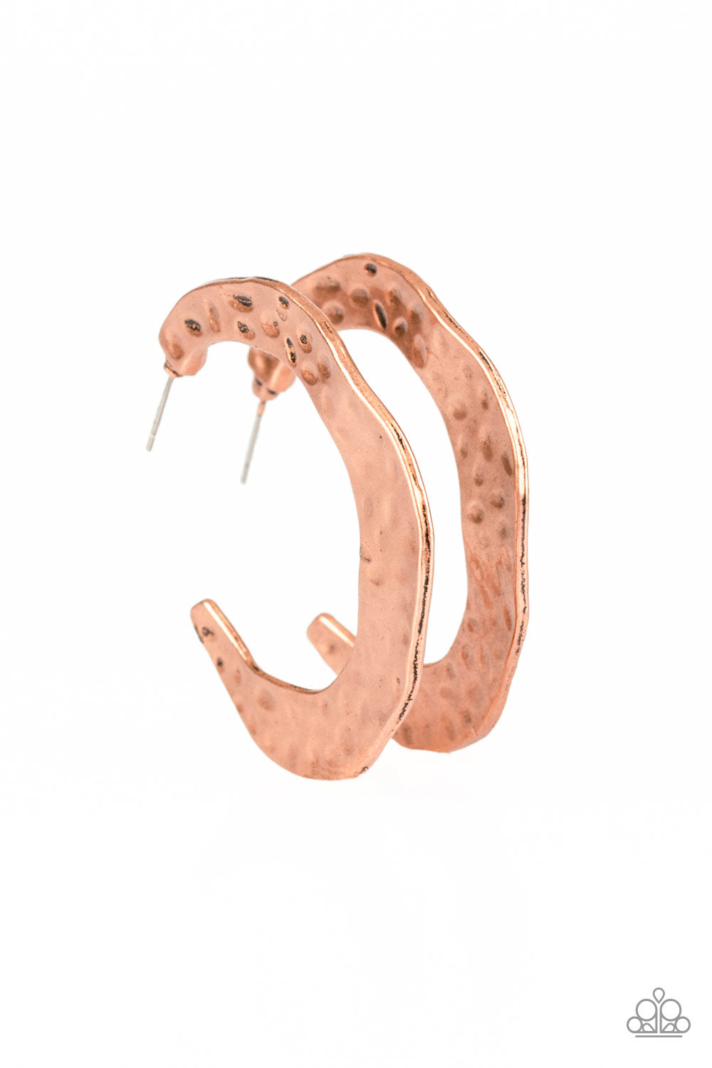 Paparazzi The HOOP Up - Copper Hoop Earrings - A Finishing Touch