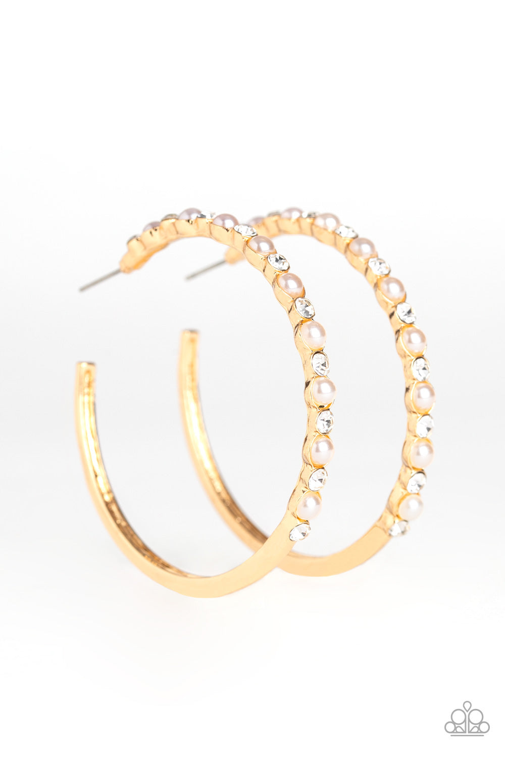 Paparazzi A Sweeping Success - Gold Hoop Earrings - A Finishing Touch