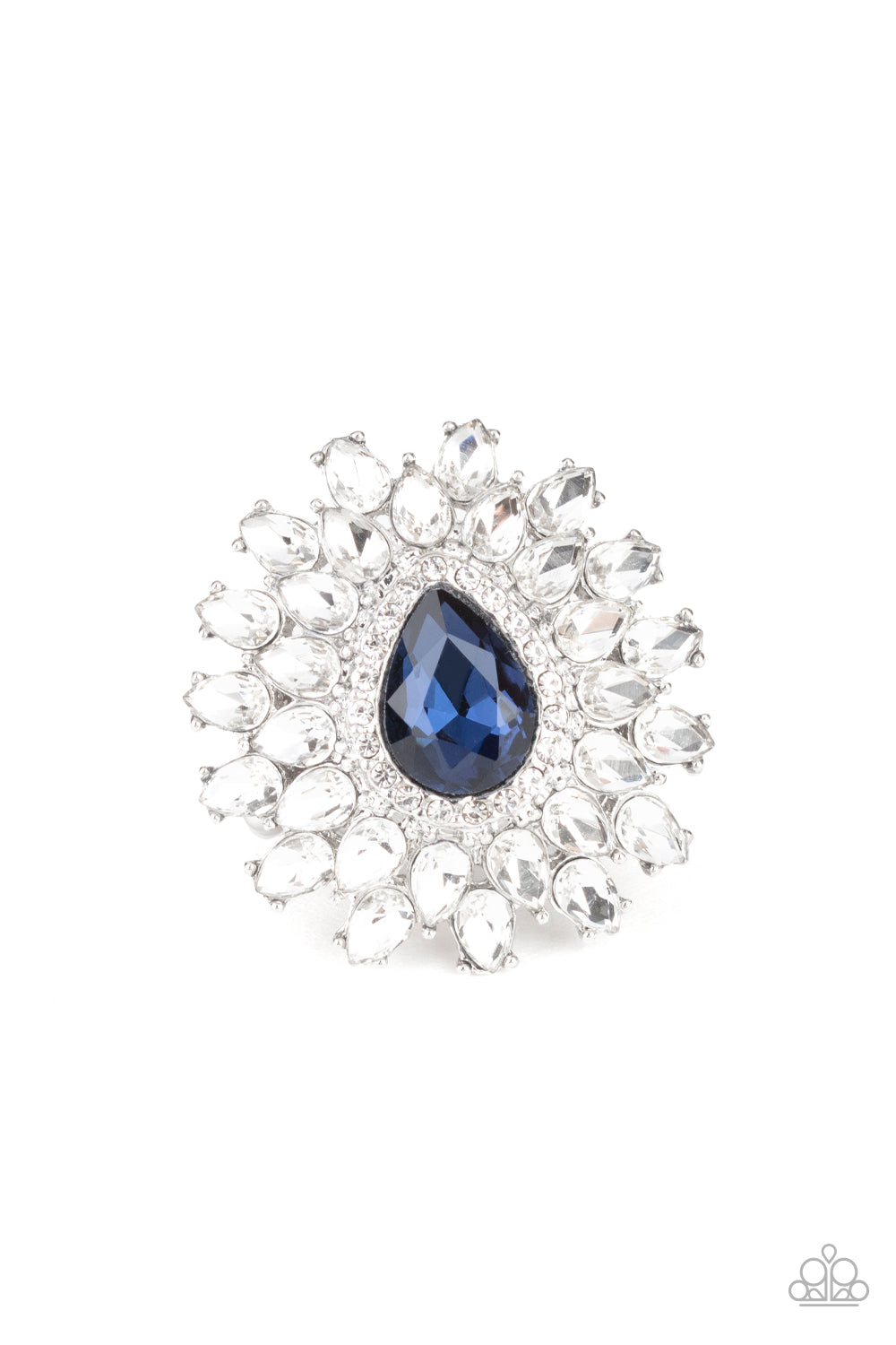 Paparazzi Whos Counting? - Blue Ring - A Finishing Touch