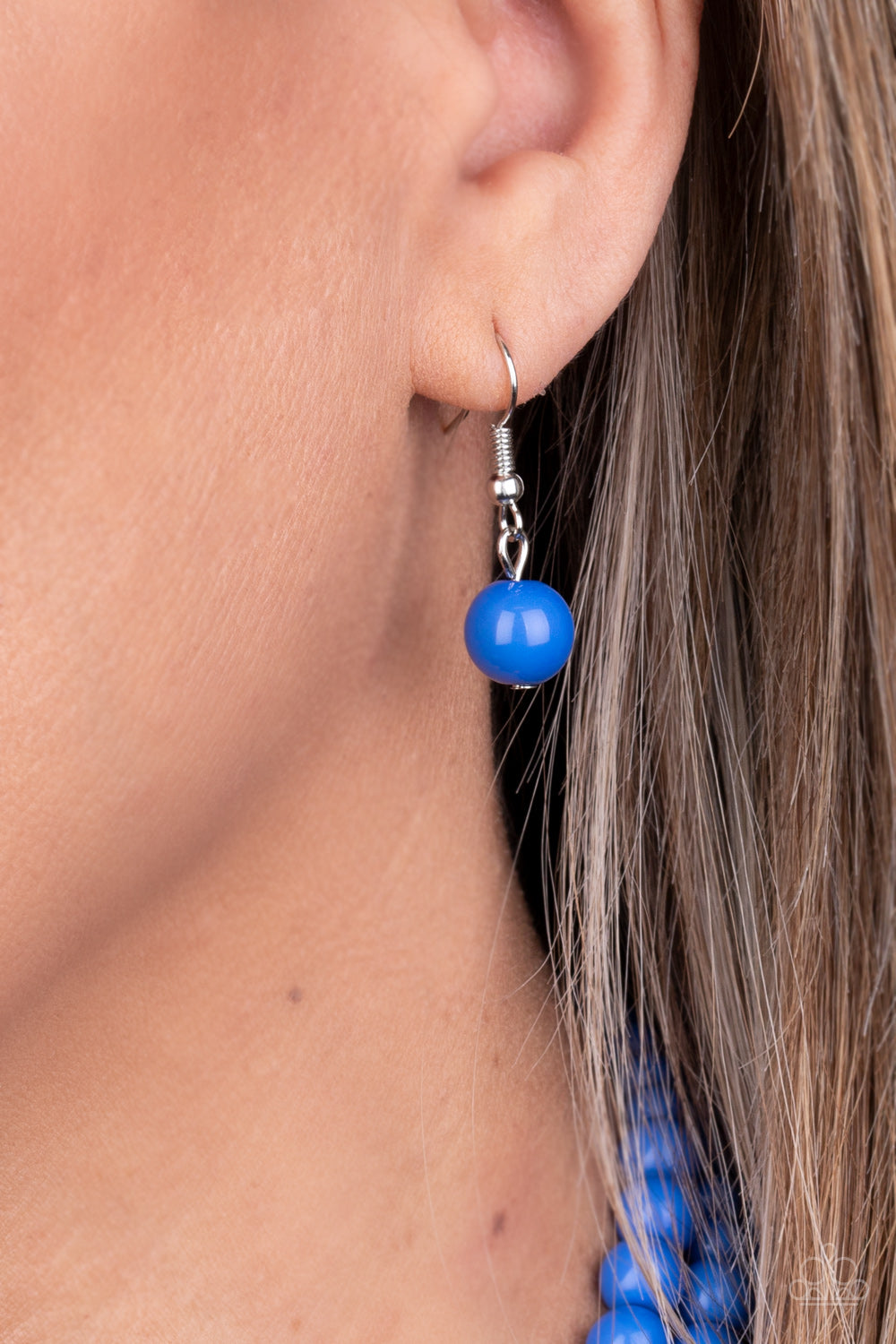 Paparazzi Beach Bauble - Blue Necklace - A Finishing Touch