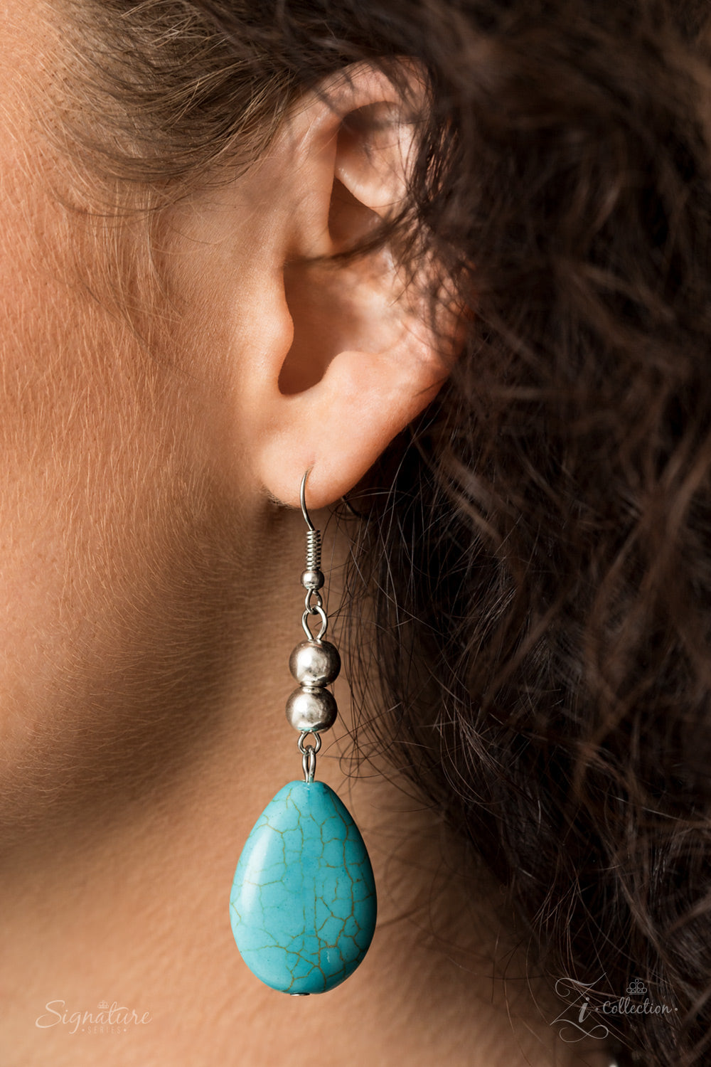 Paparazzi The Amy - 2020 Zi Collection Turquoise Necklace - A Finishing Touch