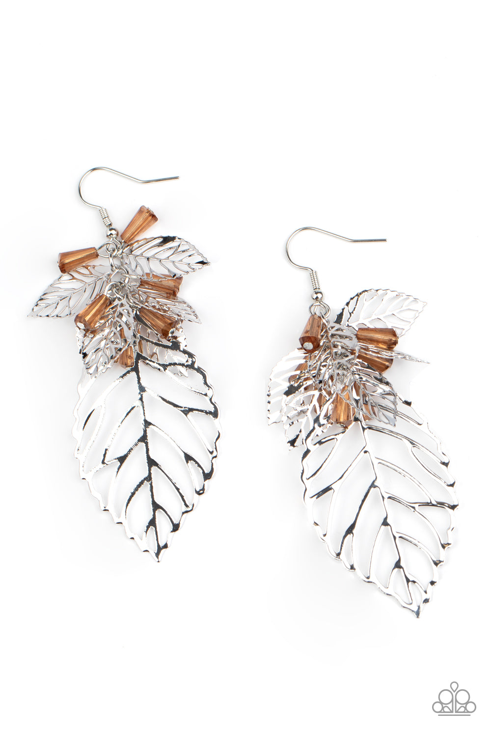 Paparazzi Instant Re-LEAF - Brown Earrings - A Finishing Touch