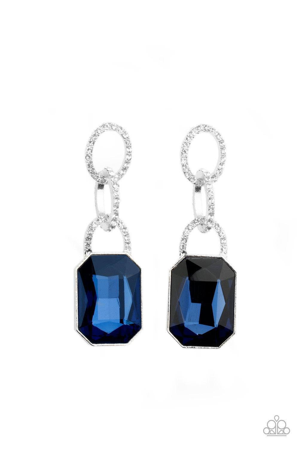Paparazzi Superstar Status - Blue Post Earrings - A Finishing Touch