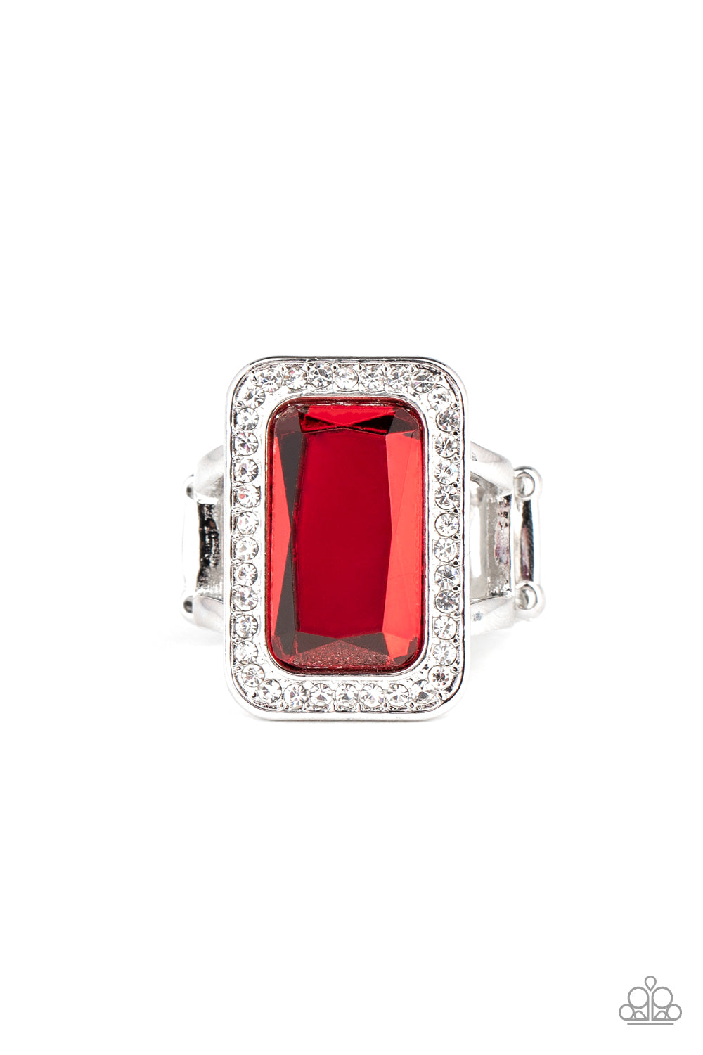 Paparazzi Crown Jewel Jubilee - Red Ring - A Finishing Touch