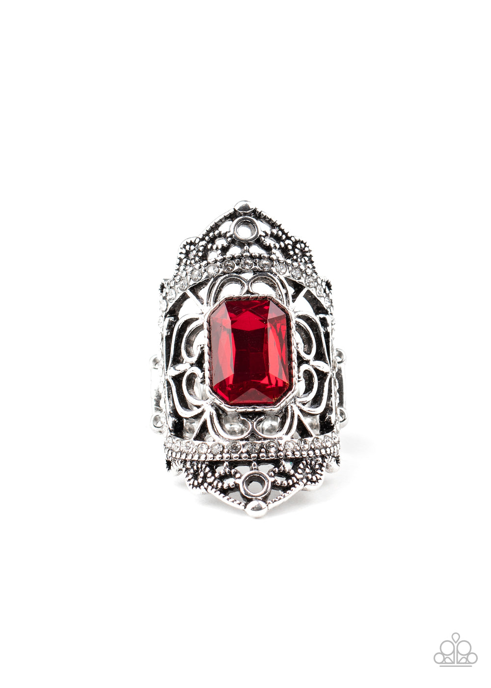 Paparazzi Undefinable Dazzle Ring - January 2021 Life Of The Party Exclusive - A Finishing Touch