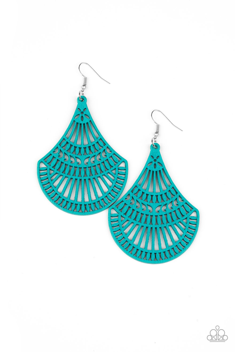 Paparazzi Tropical Tempest - Blue Earrings - A Finishing Touch