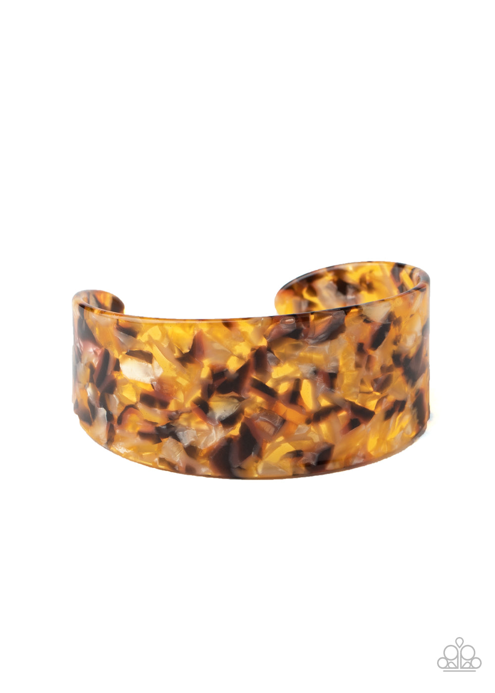 Paparazzi HAUTE Under The Collar - Yellow Bracelet - A Finishing Touch