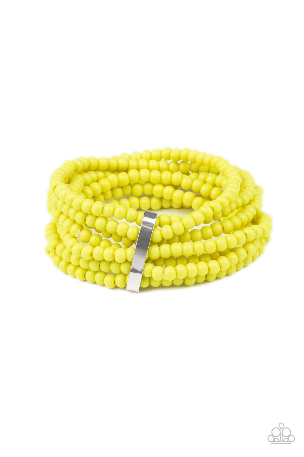 Paparazzi Thank Me LAYER - Yellow Bracelet - A Finishing Touch