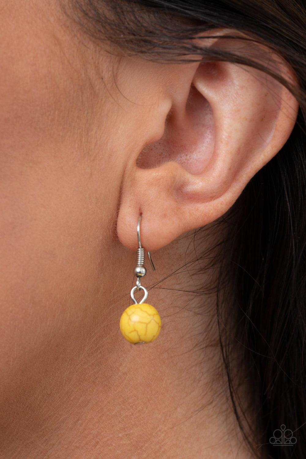 Paparazzi Bountiful Badlands - Yellow Petal Bloom Necklace - A Finishing Touch