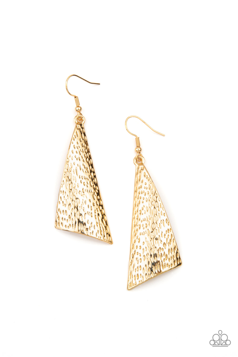Paparazzi Ready The Troops - Gold Earrings - A Finishing Touch Jewelry