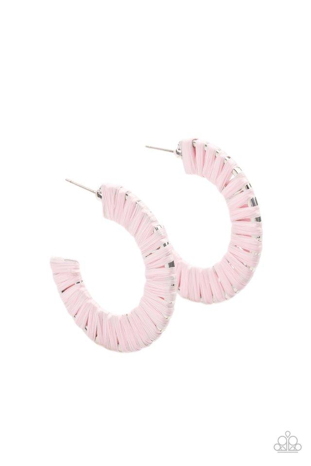 Paparazzi A Chance of RAINBOWS Pink Earrings A Finishing Touch Jewelry