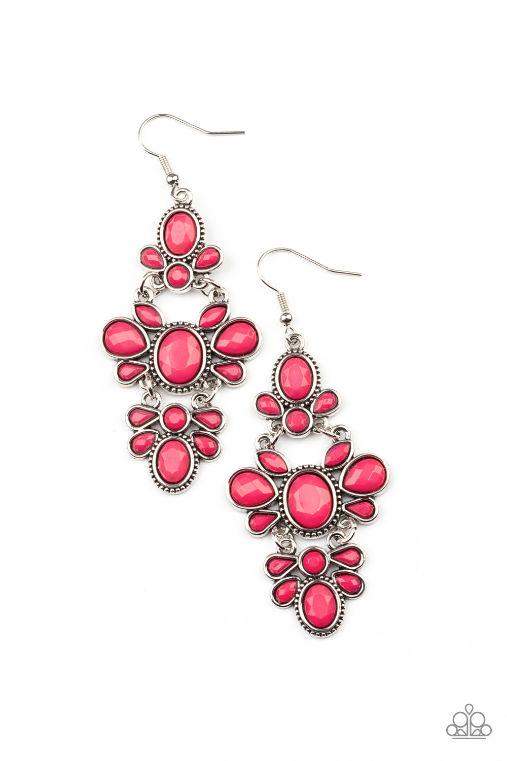 Paparazzi VACAY The Premises - Pink Earrings - A Finishing Touch Jewelry