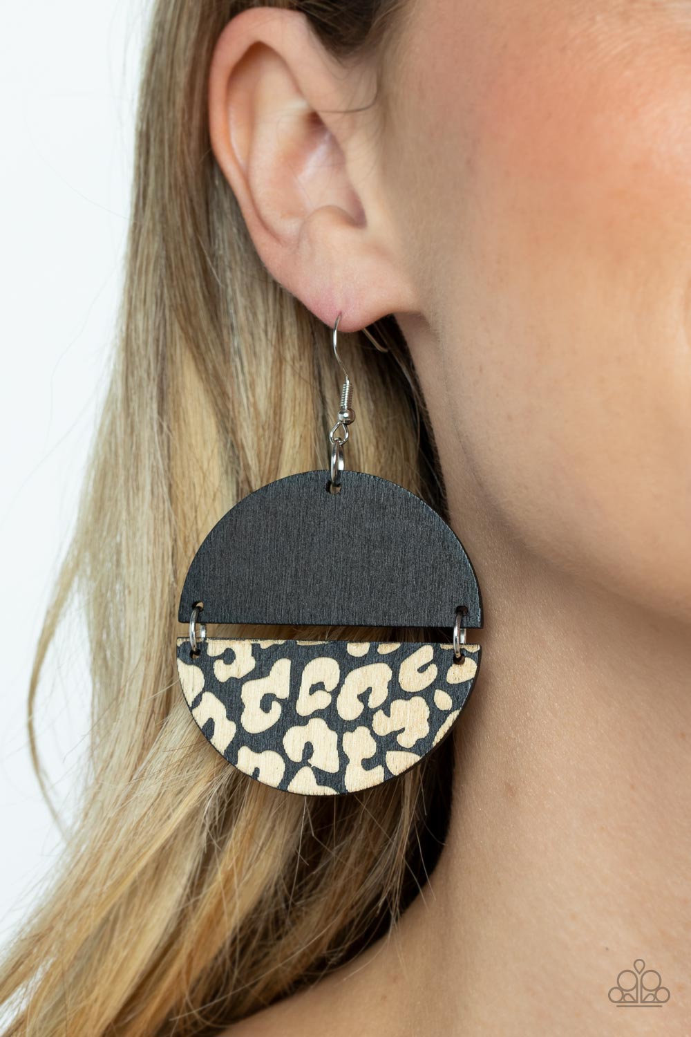 A Finishing Touch Jungle Catwalk - Black Earrings