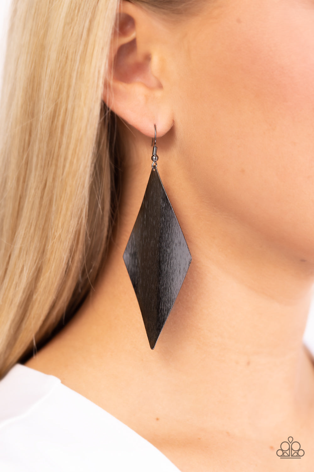 A Finishing Touch Retro Rally - Black Earrings