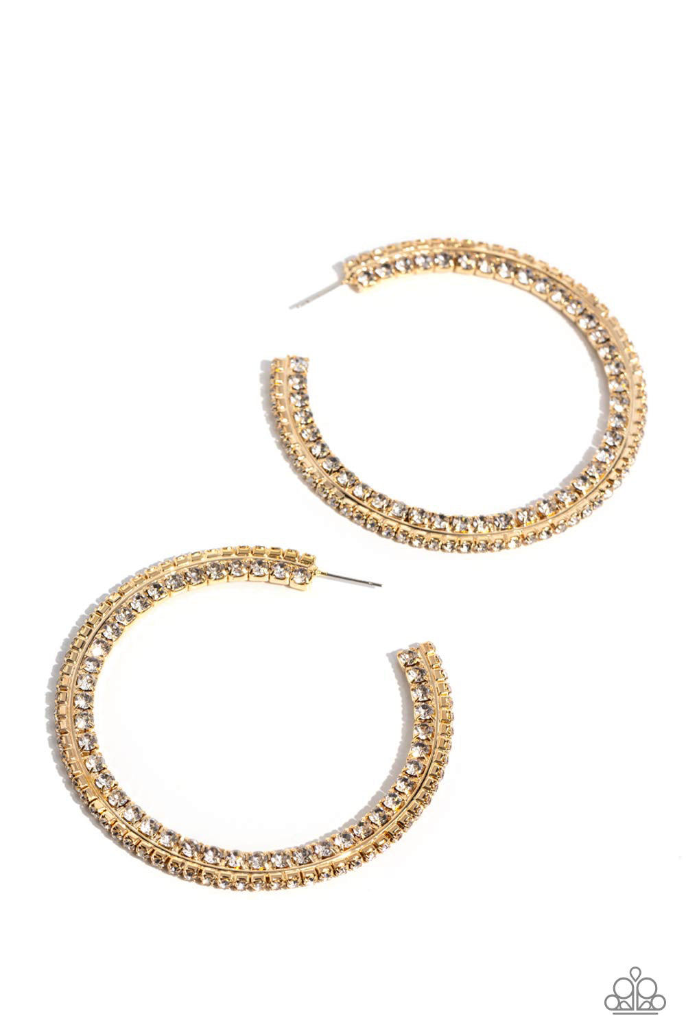 A Finishing Touch Scintillating Sass - Gold Earrings