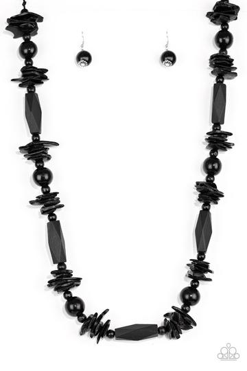 Paparazzi Cozumel Coast - Black Necklace - A Finishing Touch Jewelry