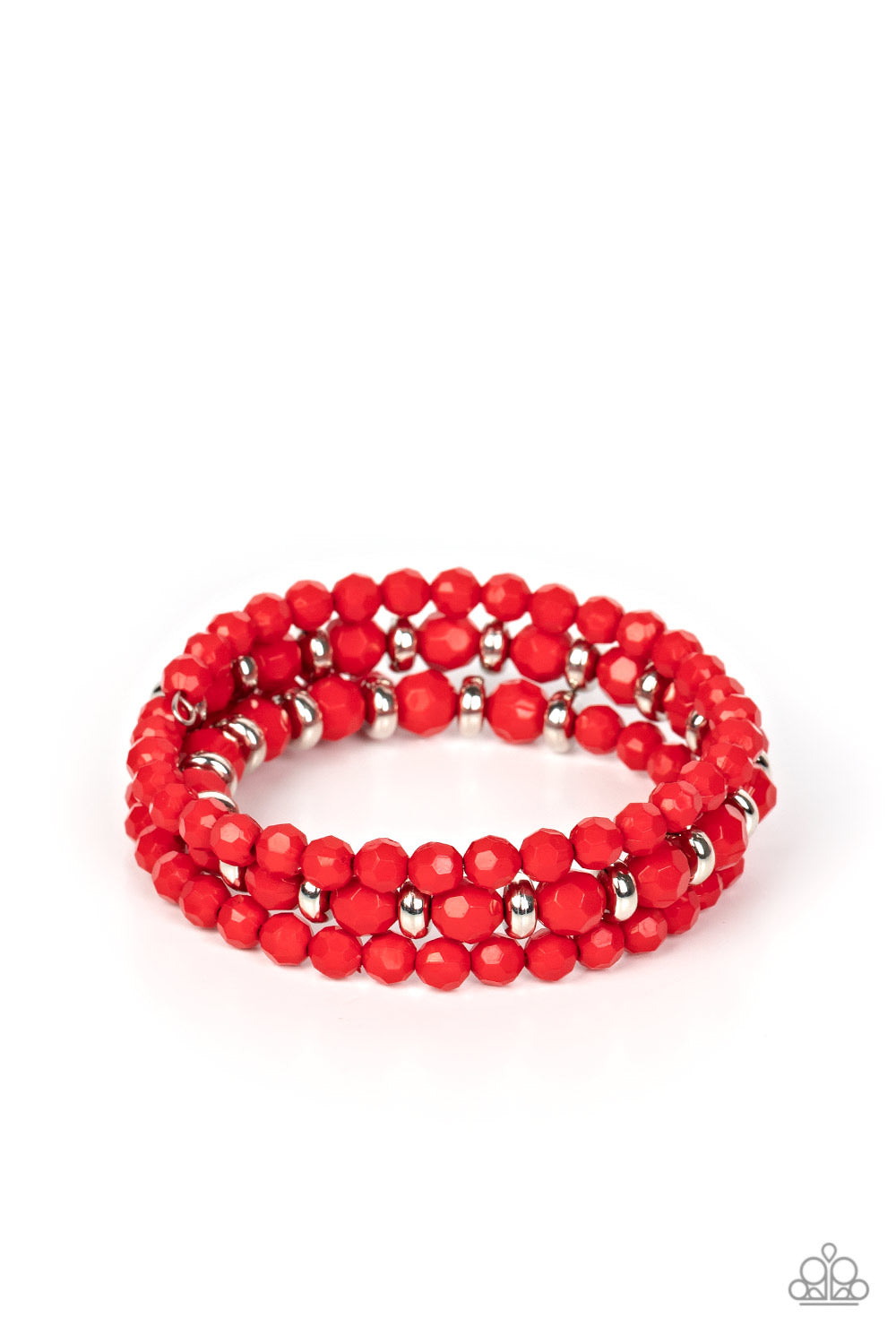 Paparazzi Its a Vibe - Red Bracelet -Paparazzi Jewelry Images