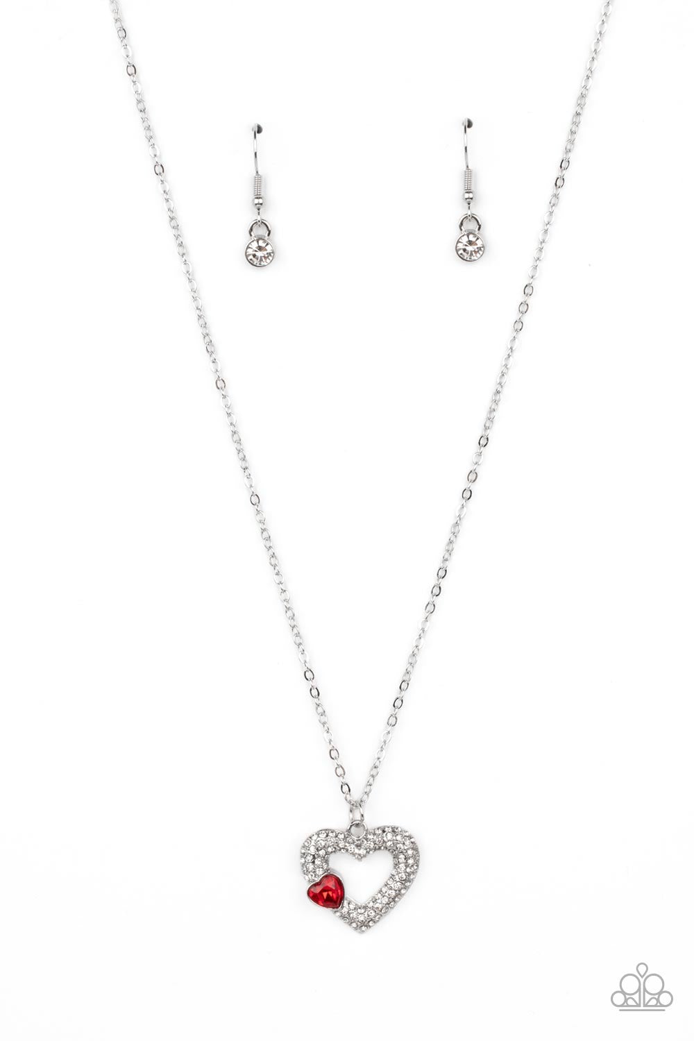 Paparazzi Bedazzled Bliss - Red Necklace -Paparazzi Jewelry Images