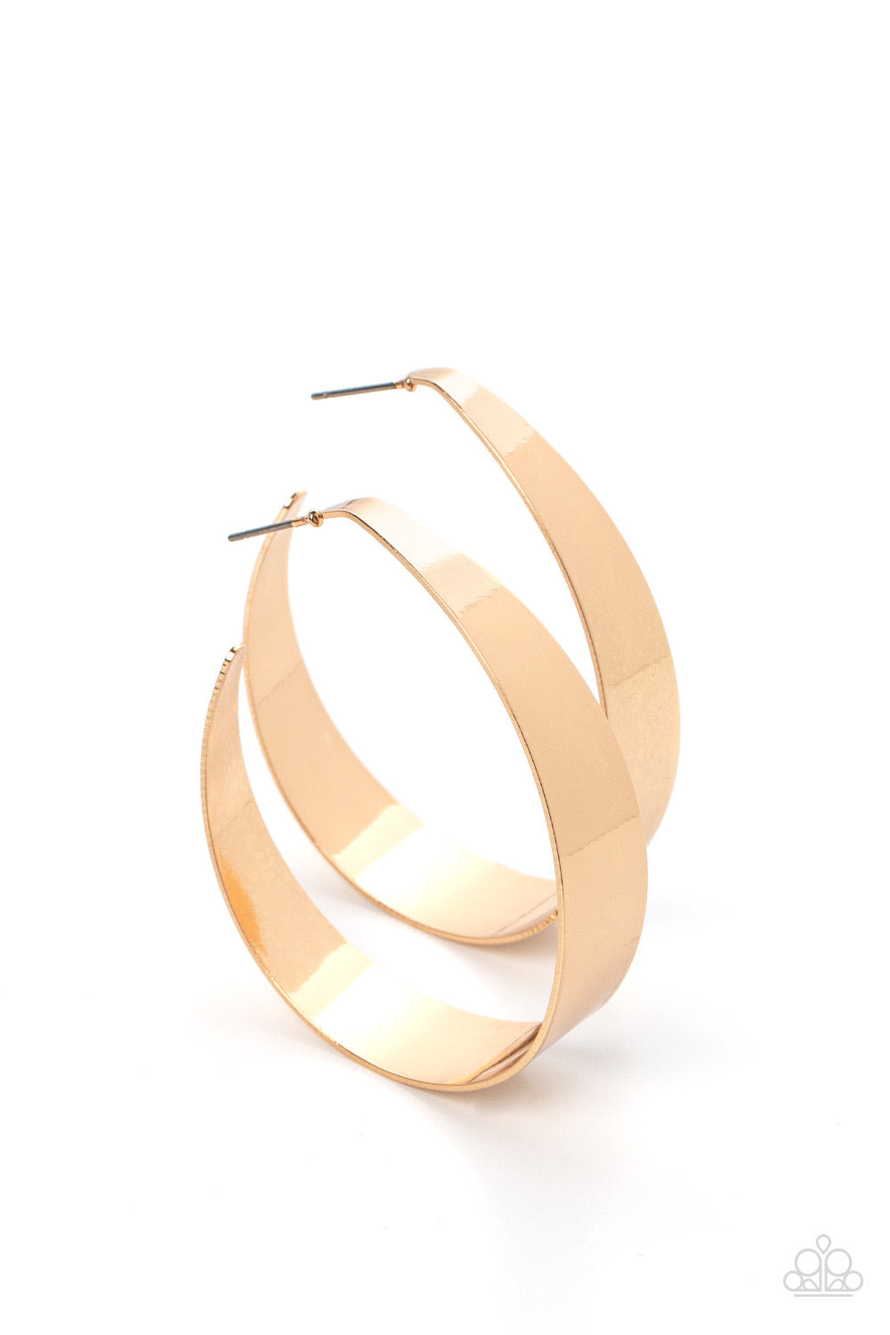 A Finishing Touch Flat Out Fashionable - Gold Earrings