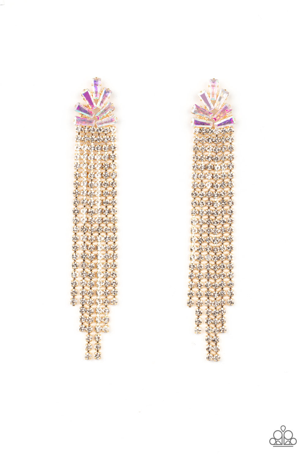 Paparazzi Overnight Sensation - Gold Earrings -paparazzi jewelry images