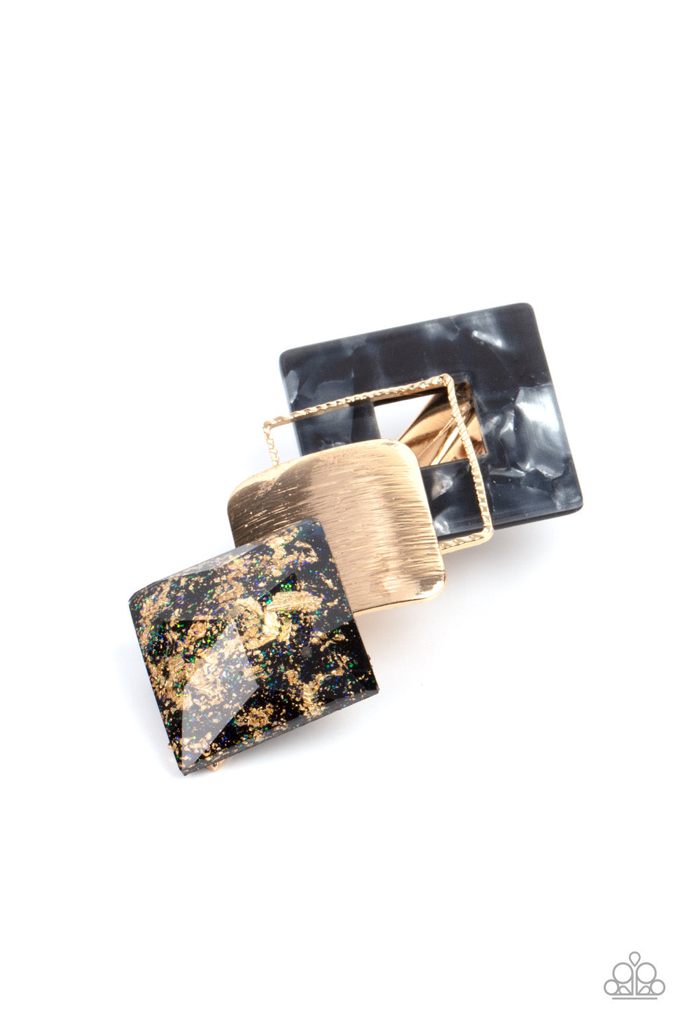 A Finishing Touch Geometrically Gatsby - Black Hair Clip
