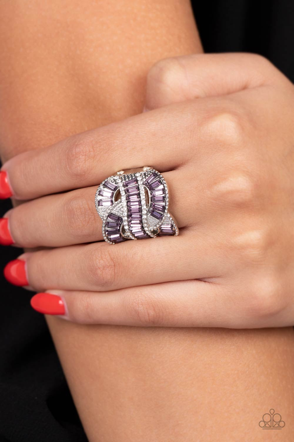 A Finishing Touch Six-Figure Flex - Purple Ring
