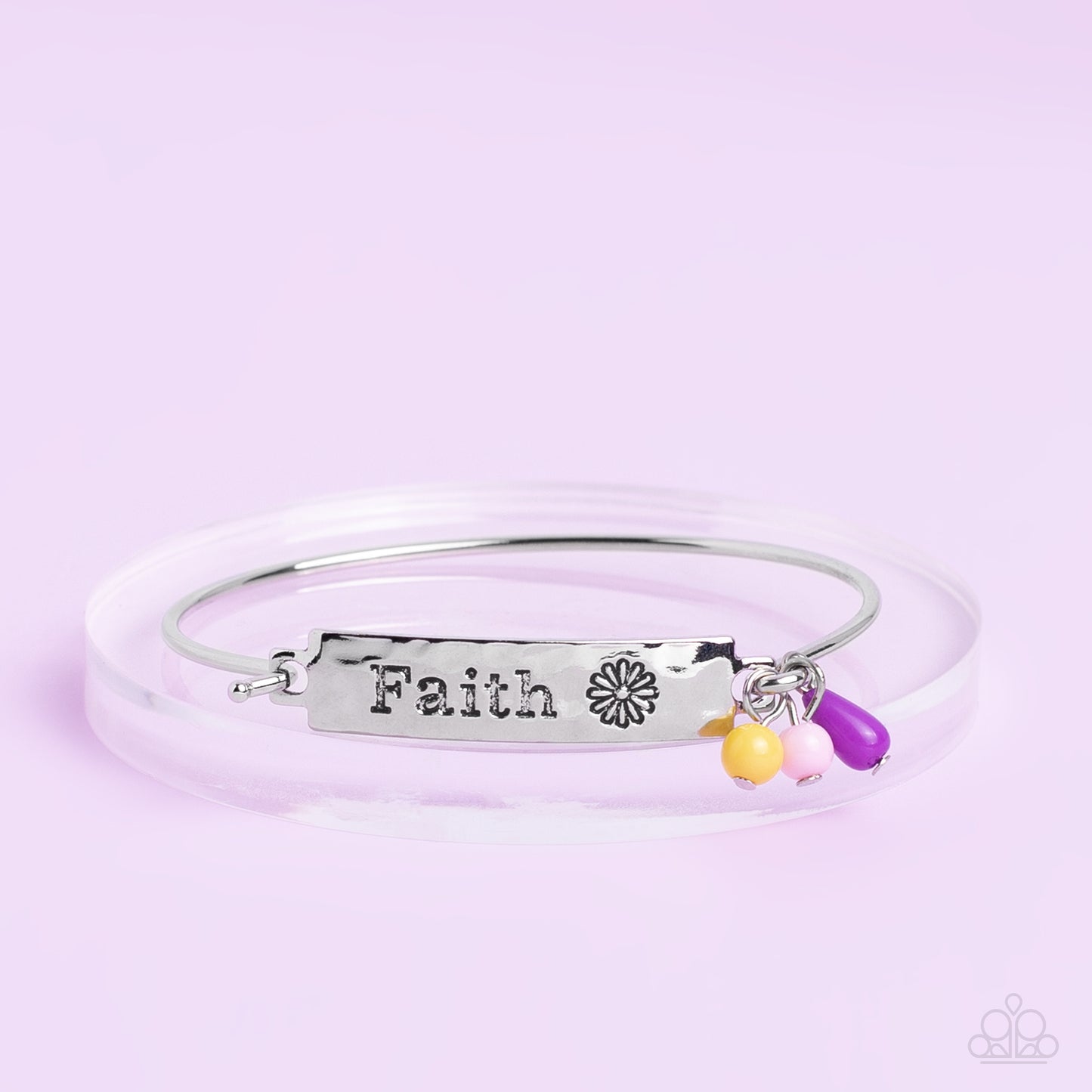 Paparazzi Flirting with Faith - Purple Bracelet -Paparazzi Jewelry Images