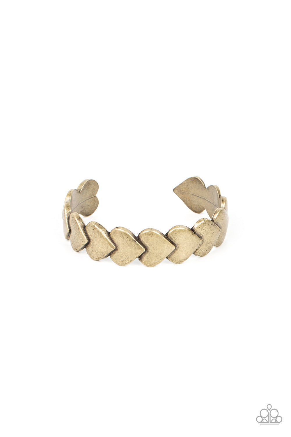 Paparazzi Hearts Galore - Brass Bracelet -Paparazzi Jewelry Images