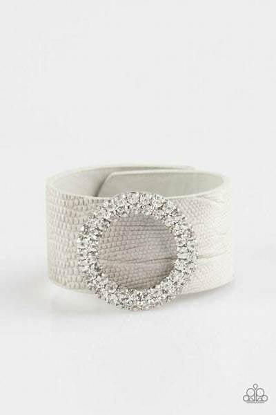 A Finishing Touch Ring In The Bling - Silver Leather Bracelet