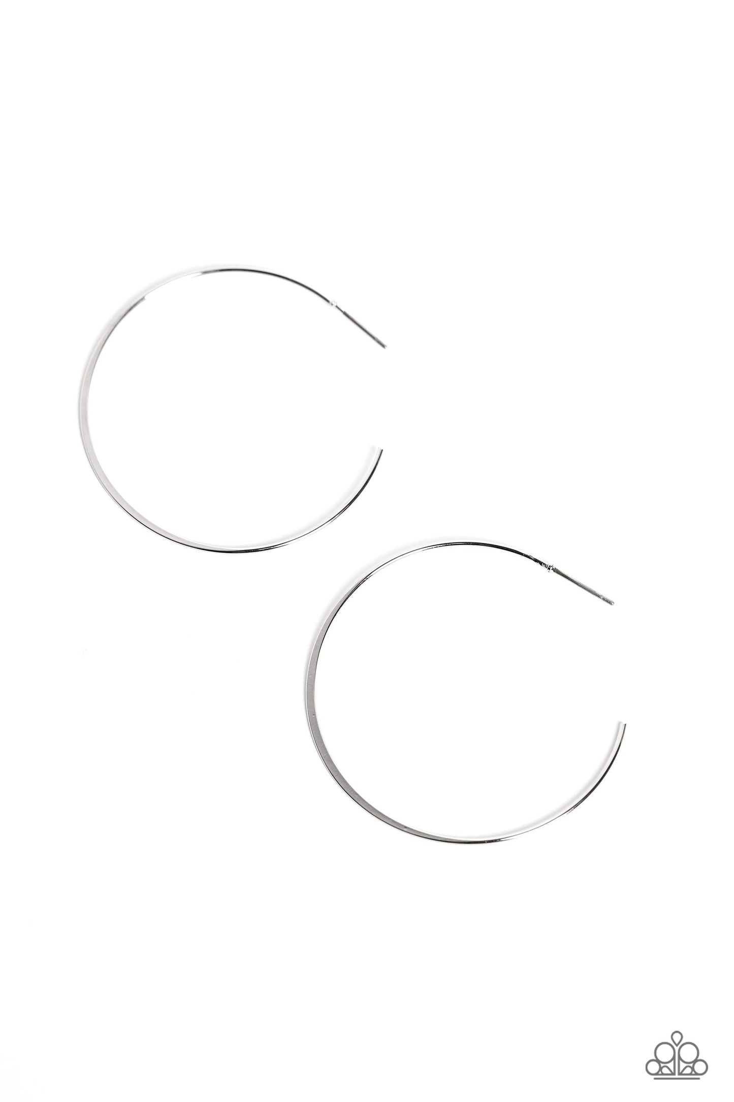 Paparazzi Earrings - Paparazzi Seize the Sheen - Silver Earrings - Paparazzi Jewelry Images