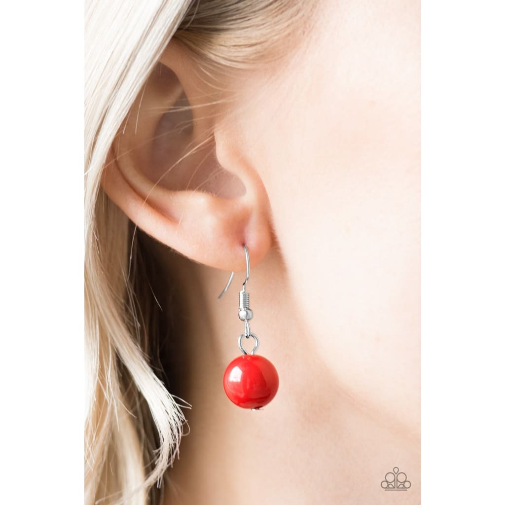 Paparazzi Brazilian Bay - Red Necklace - A Finishing Touch