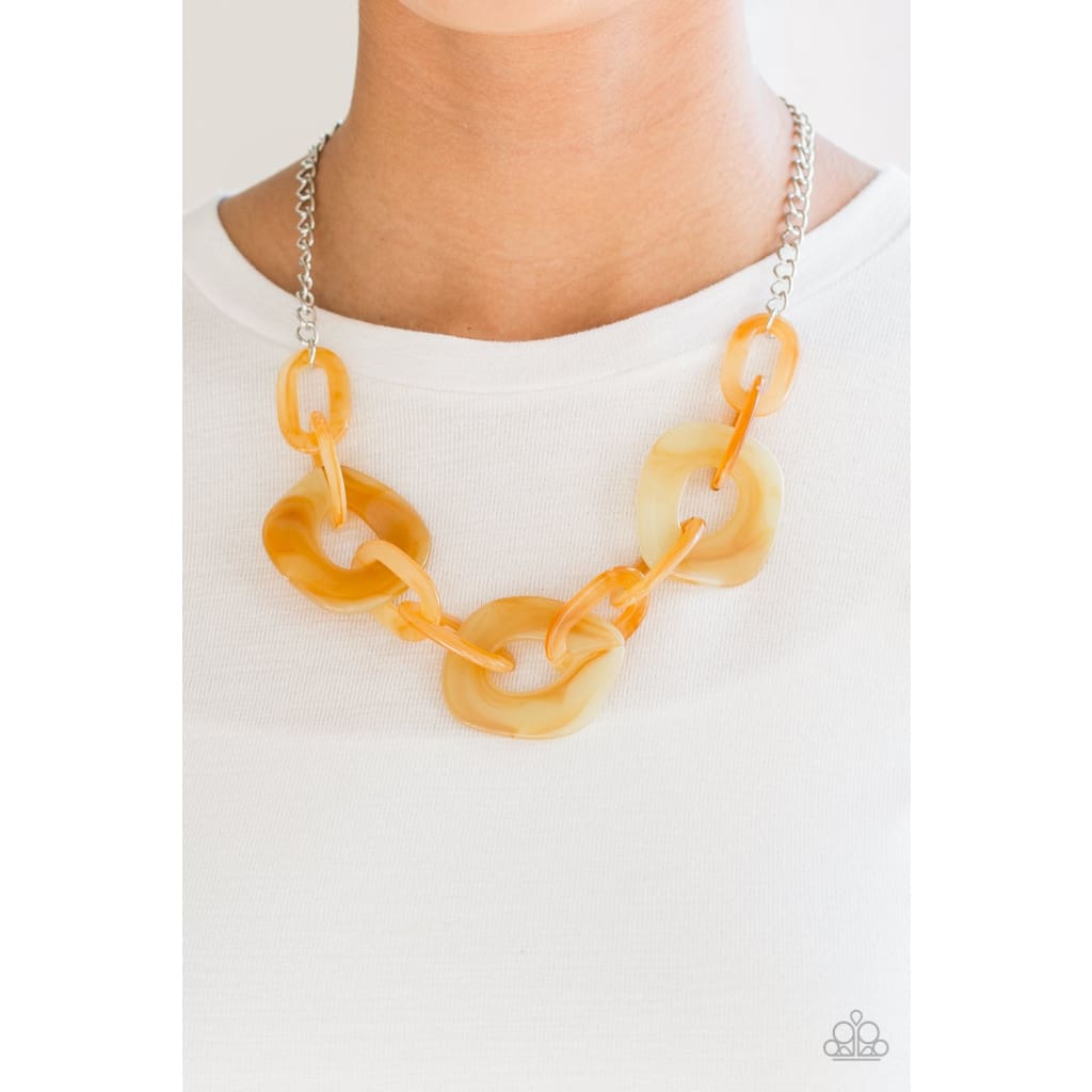 Paparazzi Courageously Chromatic - Yellow - A Finishing Touch